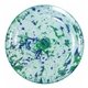 aerial view a blue/green fun 9 confetti flying disc, image 1 of 2