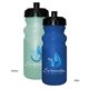 aerial view a lt. green to blue sun fun 20 oz cycle bottle, full color digital direct, image 1 of 2