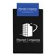 a black board & royal blue clip polystyrene clipboard 5 3/4 x 9 3/4 x 1/8