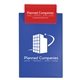 a royal blue board & red clip polystyrene clipboard 5 3/4 x 9 3/4 x 1/8