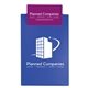 a royal blue board & violet clip polystyrene clipboard 5 3/4 x 9 3/4 x 1/8