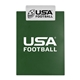 aerial view a dark green board & white clip letter clipboard with jumbo clip, image 1 of 2