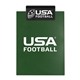 a dark green board & black clip letter clipboard with jumbo clip
