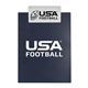 aerial view a navy blue board & white clip letter clipboard with jumbo clip, image 1 of 2