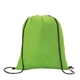 aerial view a lime green good value(tm) non - woven drawstring backpack, image 1 of 2