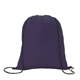 aerial view a navy good value(tm) non - woven drawstring backpack, image 1 of 4