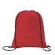 aerial view a red good value(tm) non - woven drawstring backpack, image 1 of 3