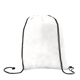 aerial view a white good value(tm) non - woven drawstring backpack, image 1 of 2
