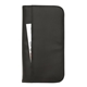 aerial view a black travel zippered wallet, image 1 of 4