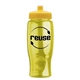 a transparent yellow bottle & yellow lid poly - pure - 27 oz transparent bottle with push pull lid