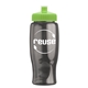 a smoke bottle & lime green lid poly - pure - 27 oz transparent bottle with push pull lid
