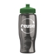 a smoke bottle & green lid poly - pure - 27 oz transparent bottle with push pull lid
