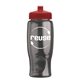 a smoke bottle & red lid poly - pure - 27 oz transparent bottle with push pull lid