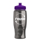 a smoke bottle & violet lid poly - pure - 27 oz transparent bottle with push pull lid