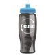 a smoke bottle & cyan lid poly - pure - 27 oz transparent bottle with push pull lid