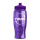 a transparent violet bottle & violet lid poly - pure - 27 oz transparent bottle with push pull lid