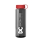 aerial view a smoke bottle & red lid guzzler bottle with tethered lid - 32 oz, image 1 of 2