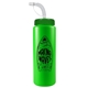 a neon green bottle & green lid 32 oz the sports quart water bottle with straw lid
