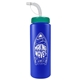 a royal blue bottle & teal lid 32 oz the sports quart water bottle with straw lid
