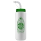 aerial view a white bottle & green lid 32 oz the sports quart water bottle with straw lid, image 1 of 2