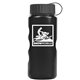 a black bottle & black lid mini peak - 22 oz tritan(tm) metalike bottle with tethered lid