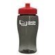 a transparent smoke bottle & red lid poly - pure jr. - 18 oz transparent bottle with push pull lid