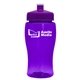 a transparent violet bottle & violet lid poly - pure jr. - 18 oz transparent bottle with push pull lid