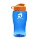 a blue bottle & orange lid poly - pure jr. - 18 oz transparent bottle with flip lid