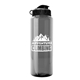 a smoke bottle & black lid the guzzler - 32 oz transparent bottle with flip lid