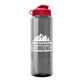 a smoke bottle & red lid the guzzler - 32 oz transparent bottle with flip lid