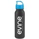 a metallic black bottle & cyan lid terrain - 24 oz metalike bottle with crest lid