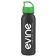 a metallic black bottle & lime green lid terrain - 24 oz metalike bottle with crest lid