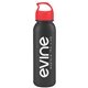 a metallic black bottle & red lid terrain - 24 oz metalike bottle with crest lid