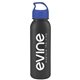 a metallic black bottle & blue lid terrain - 24 oz metalike bottle with crest lid