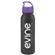 a metallic black bottle & violet lid terrain - 24 oz metalike bottle with crest lid