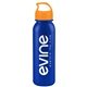 a metallic blue bottle & orange lid terrain - 24 oz metalike bottle with crest lid