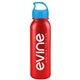 a metallic red bottle & cyan lid terrain - 24 oz metalike bottle with crest lid