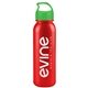 a metallic red bottle & lime green lid terrain - 24 oz metalike bottle with crest lid