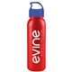 a metallic red bottle & blue lid terrain - 24 oz metalike bottle with crest lid