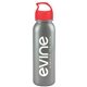 a silver bottle & red lid terrain - 24 oz metalike bottle with crest lid