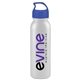aerial view a white bottle & blue lid terrain - 24 oz metalike bottle with crest lid, image 1 of 2