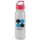 a clear bottle & red lid 24 oz the outdoorsman bottle with crest lid - made with tritan