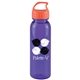 a transparent violet bottle & orange lid 24 oz the outdoorsman bottle with crest lid - made with tritan