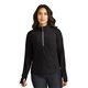 aerial view a black port authority(r) womens microfleece 1/2- zip pullover - colors, image 1 of 6