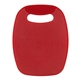 aerial view a red bpa - free petit cutting board, image 1 of 2