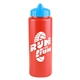 a red bottle & cyan lid 32 oz the sports quart - v