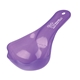 aerial view a transparent violet pawfect - pet food scoop, image 1 of 2