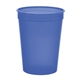 aerial view a translucent blue 12 oz measuring cup, image 1 of 2