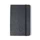 aerial view a black moleskine(r) hard cover plain pocket notebook - black, image 1 of 6