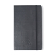 aerial view a black moleskine(r) hard cover squared large notebook - black, image 1 of 6